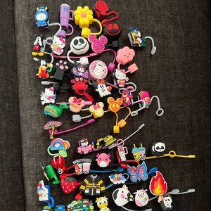 60 pc lot straw toppers